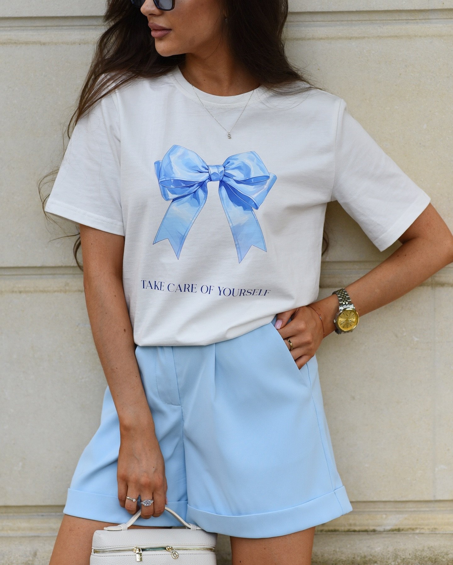 Шорти з підворотом Колір: Блакитний; Розмір: М