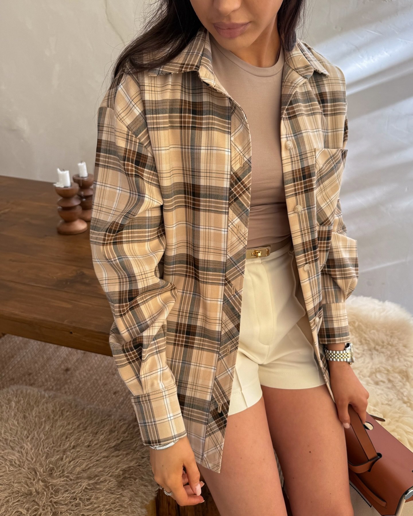 Сорочка костюмна Колір: Бежевий