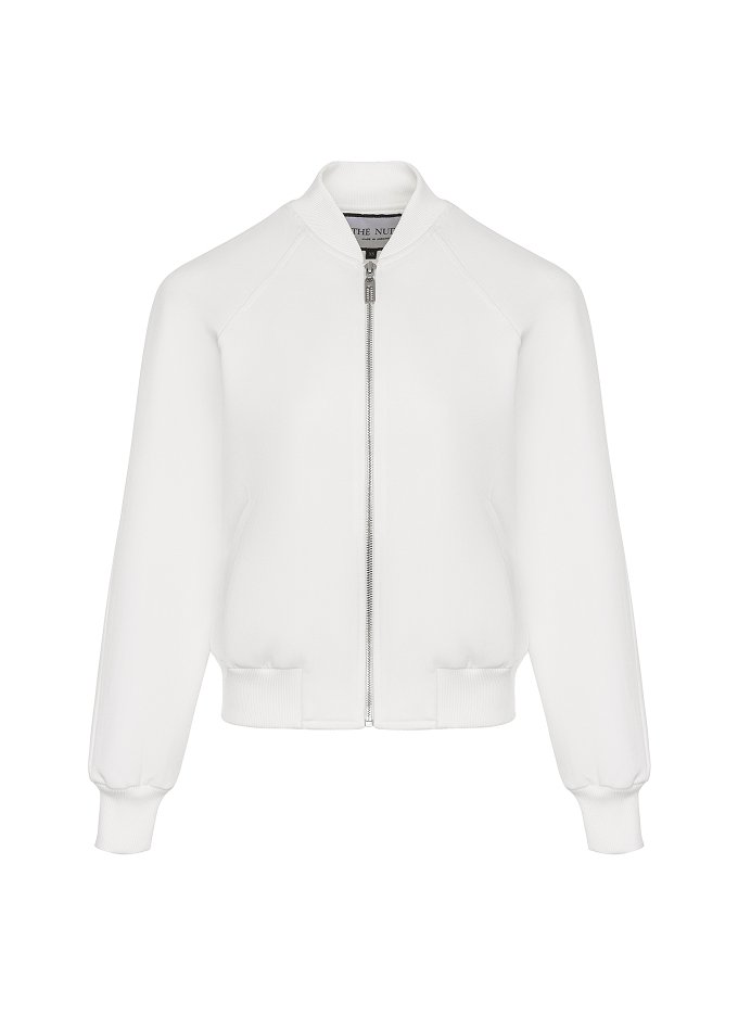 Бомбер реглан (костюмний) Колір: Молочний; Розмір: М