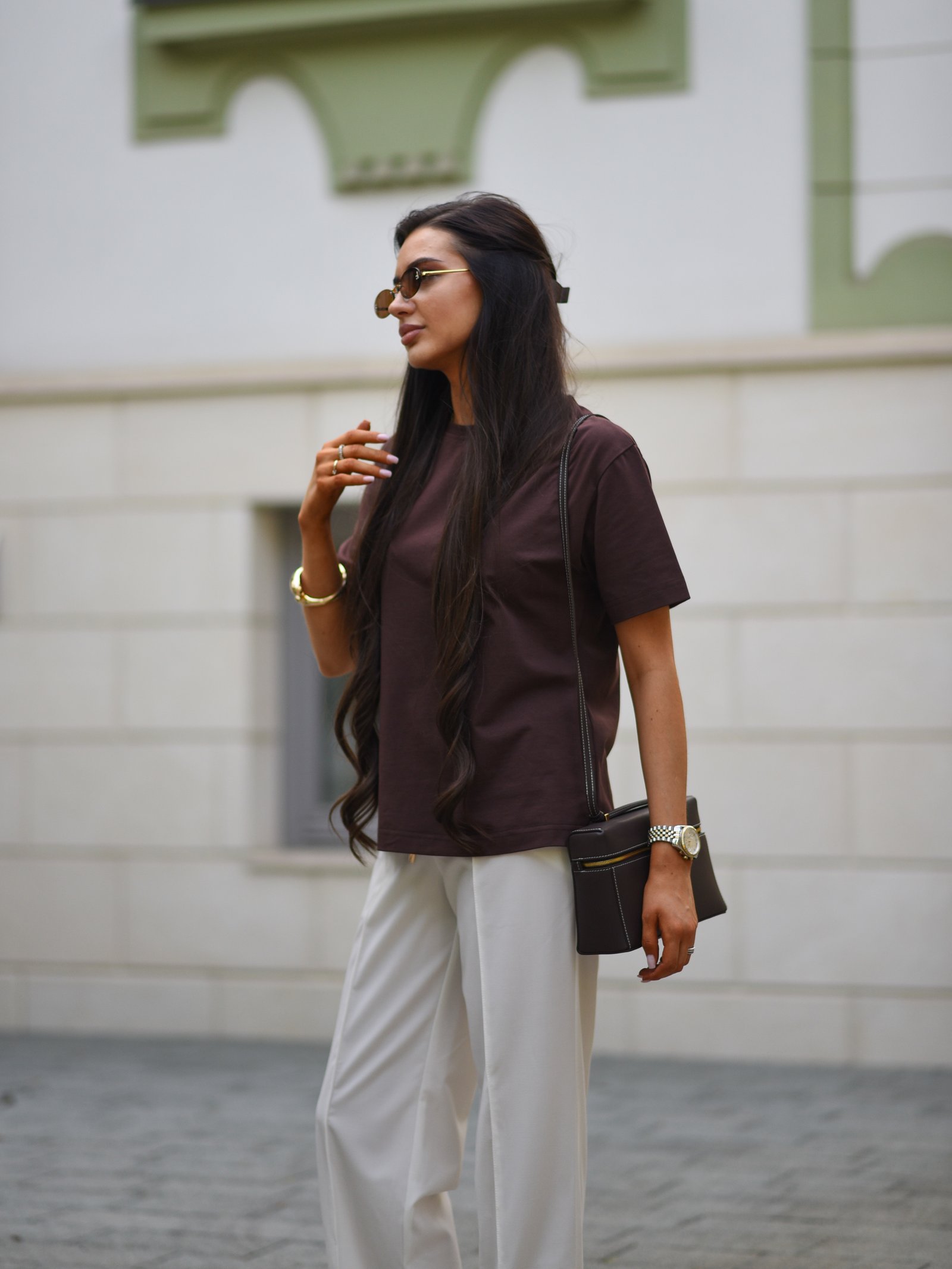 Футболка Оверсайз Колір: Шоколадний; Розмір: С-М