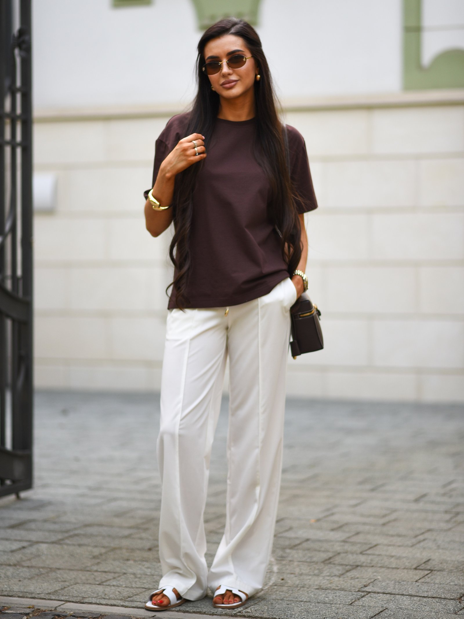 Футболка Оверсайз Колір: Шоколадний; Розмір: С-М