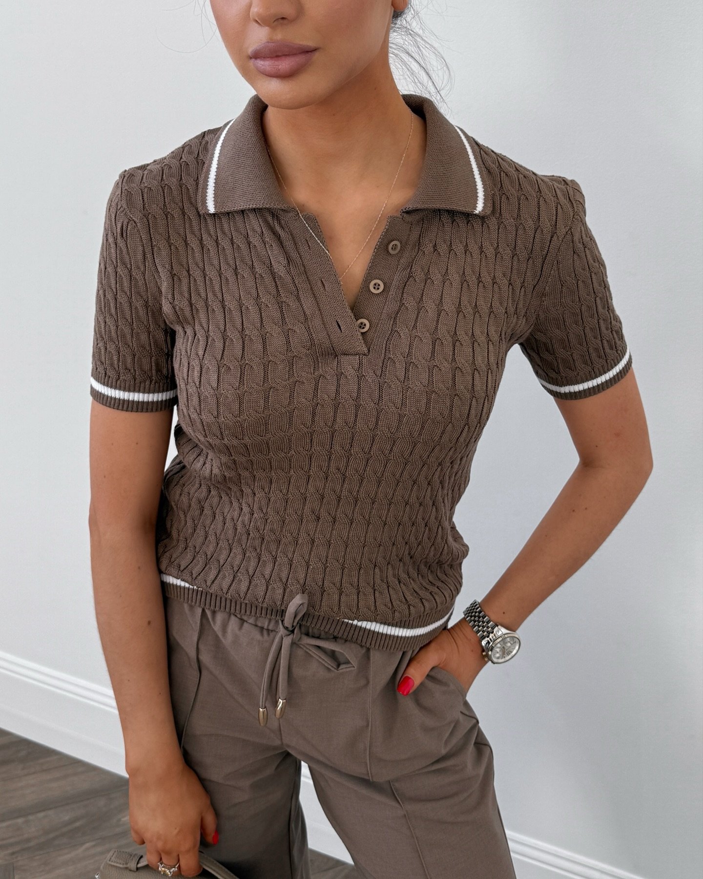 Поло twist Колір: Мокко; Розмір: М