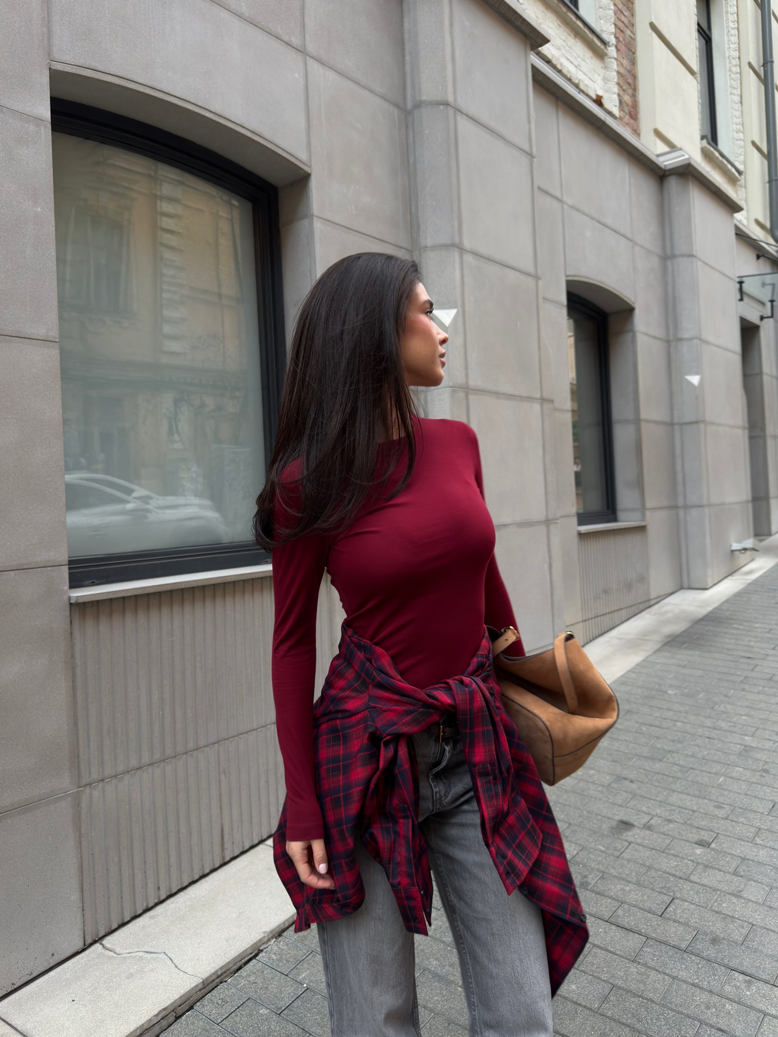 Лонгслів skin Колір: Бордо; Розмір: Хс