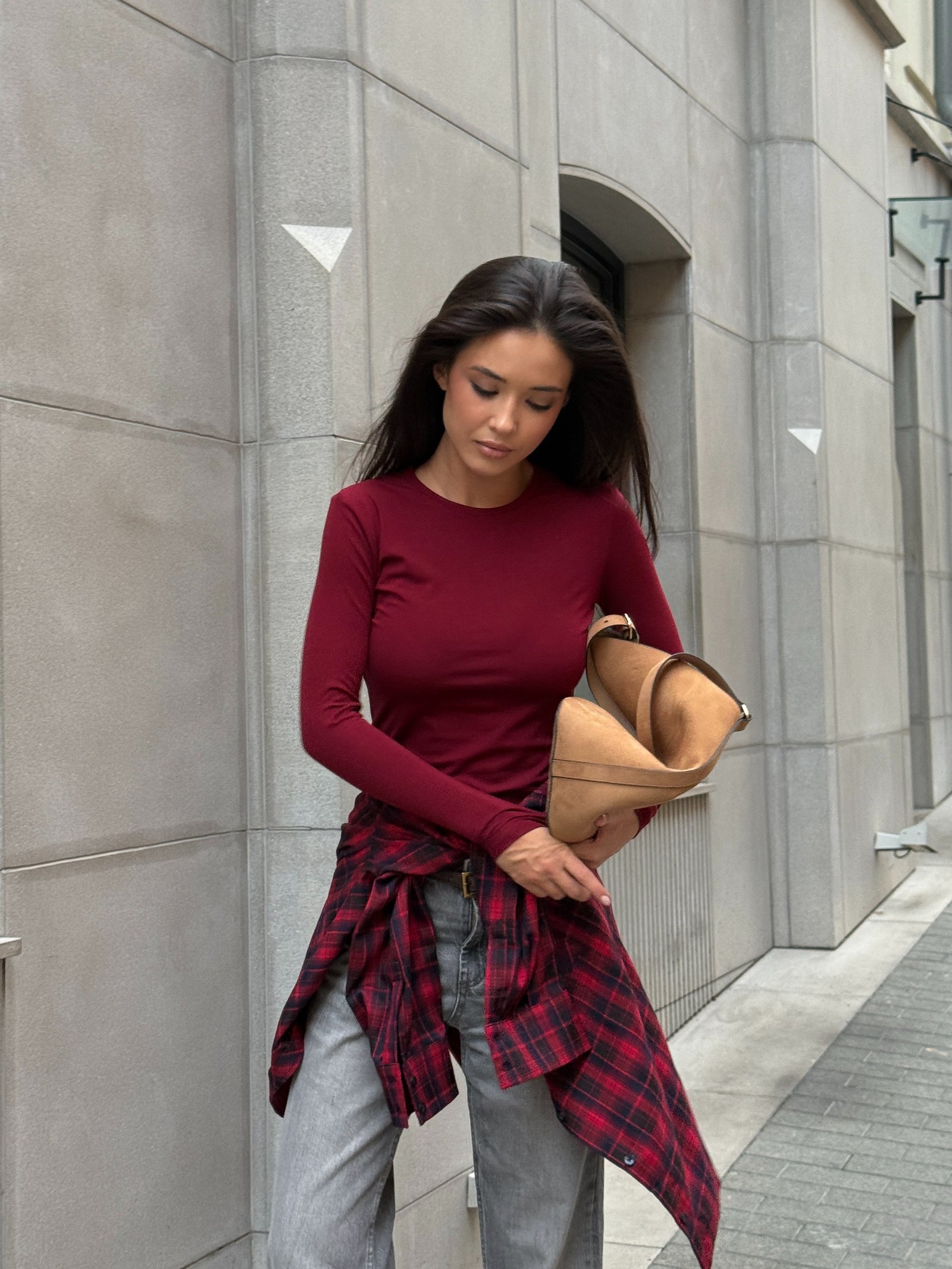 Лонгслів skin Колір: Бордо; Розмір: М