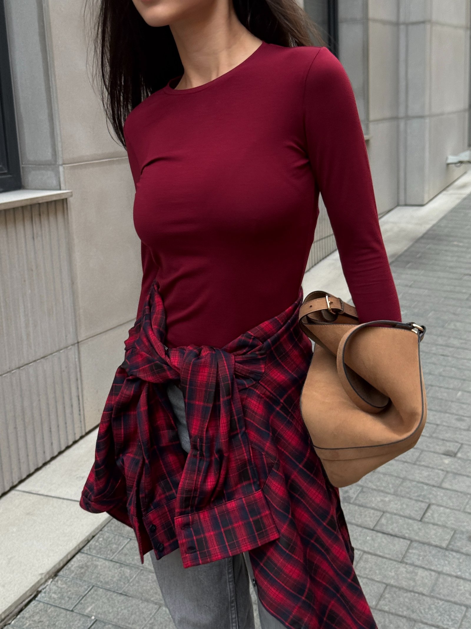 Лонгслів skin Колір: Бордо; Розмір: М