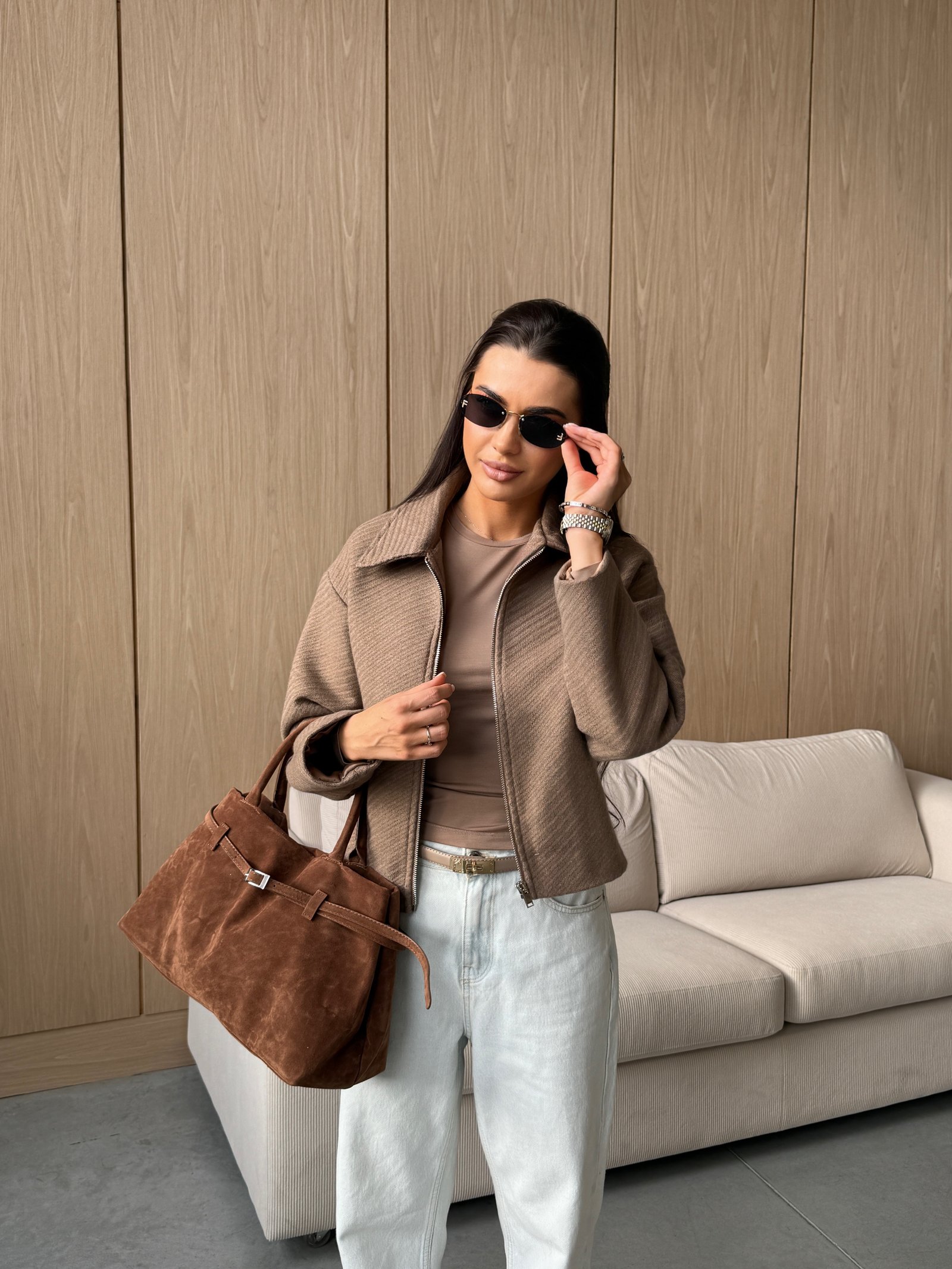 Бомбер Lucie Колір: Капучино; Розмір: ХС