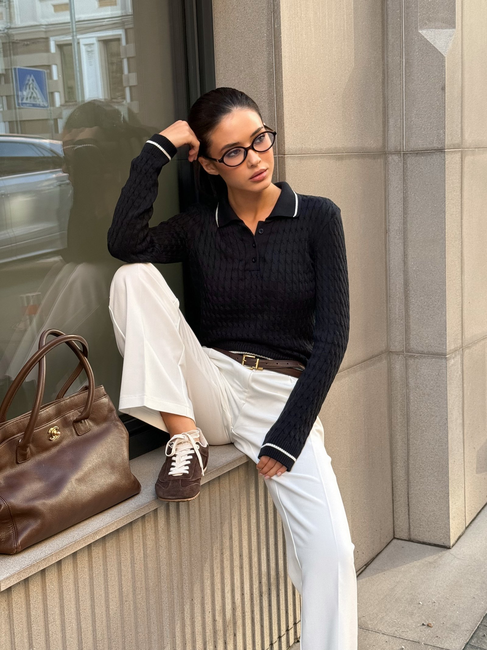 Поло twist рукав Колір: Чорний; Розмір: ХС