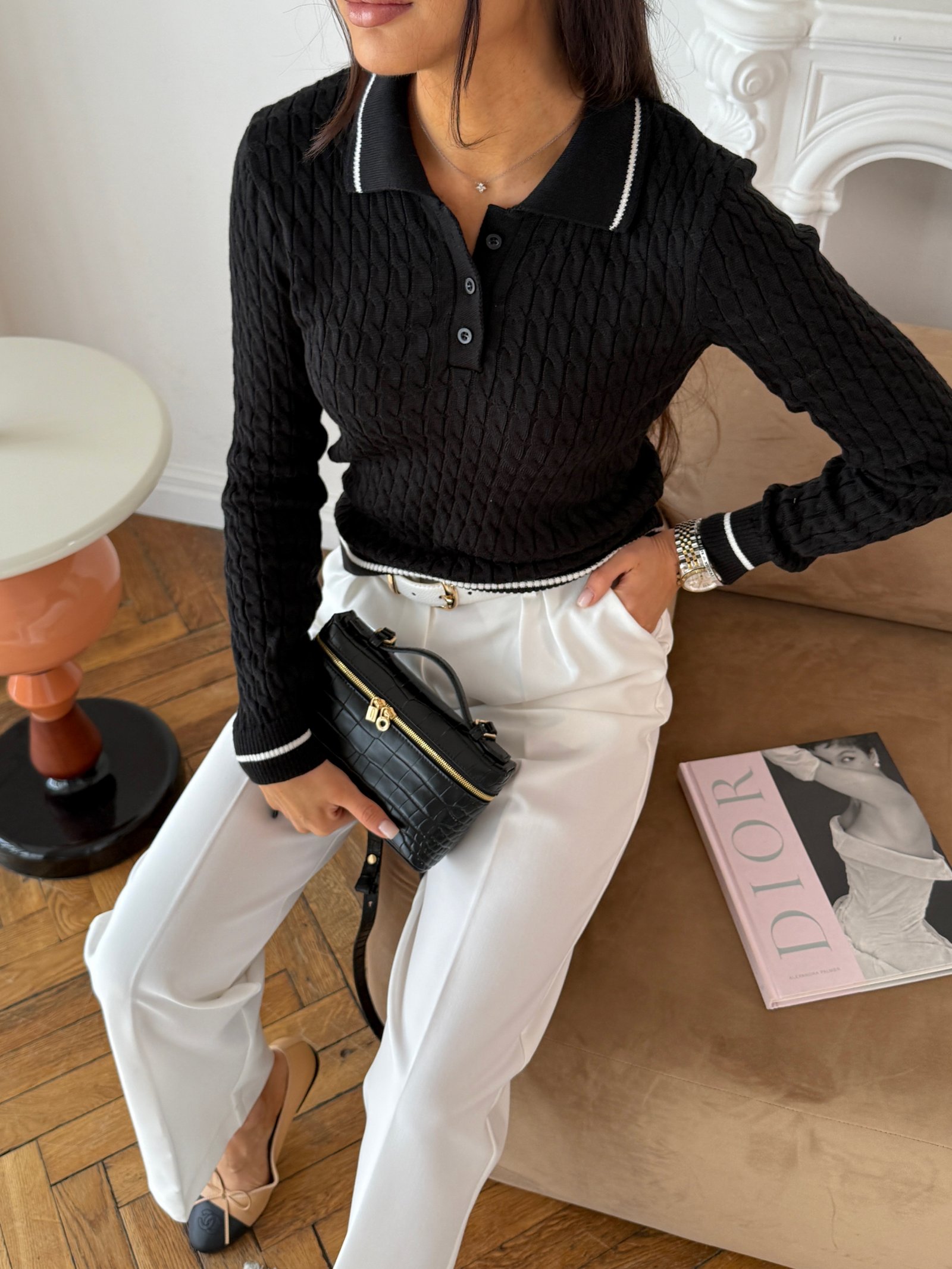 Поло twist рукав Колір: Чорний; Розмір: М