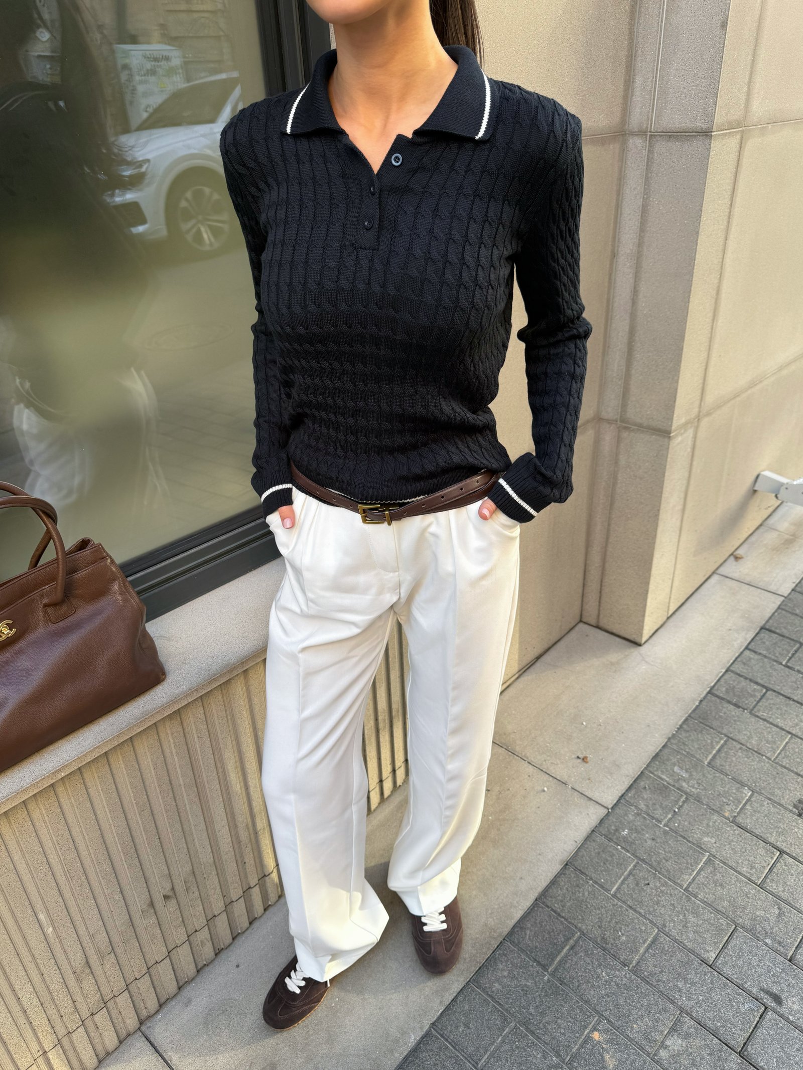 Поло twist рукав Колір: Темно-синій; Розмір: С