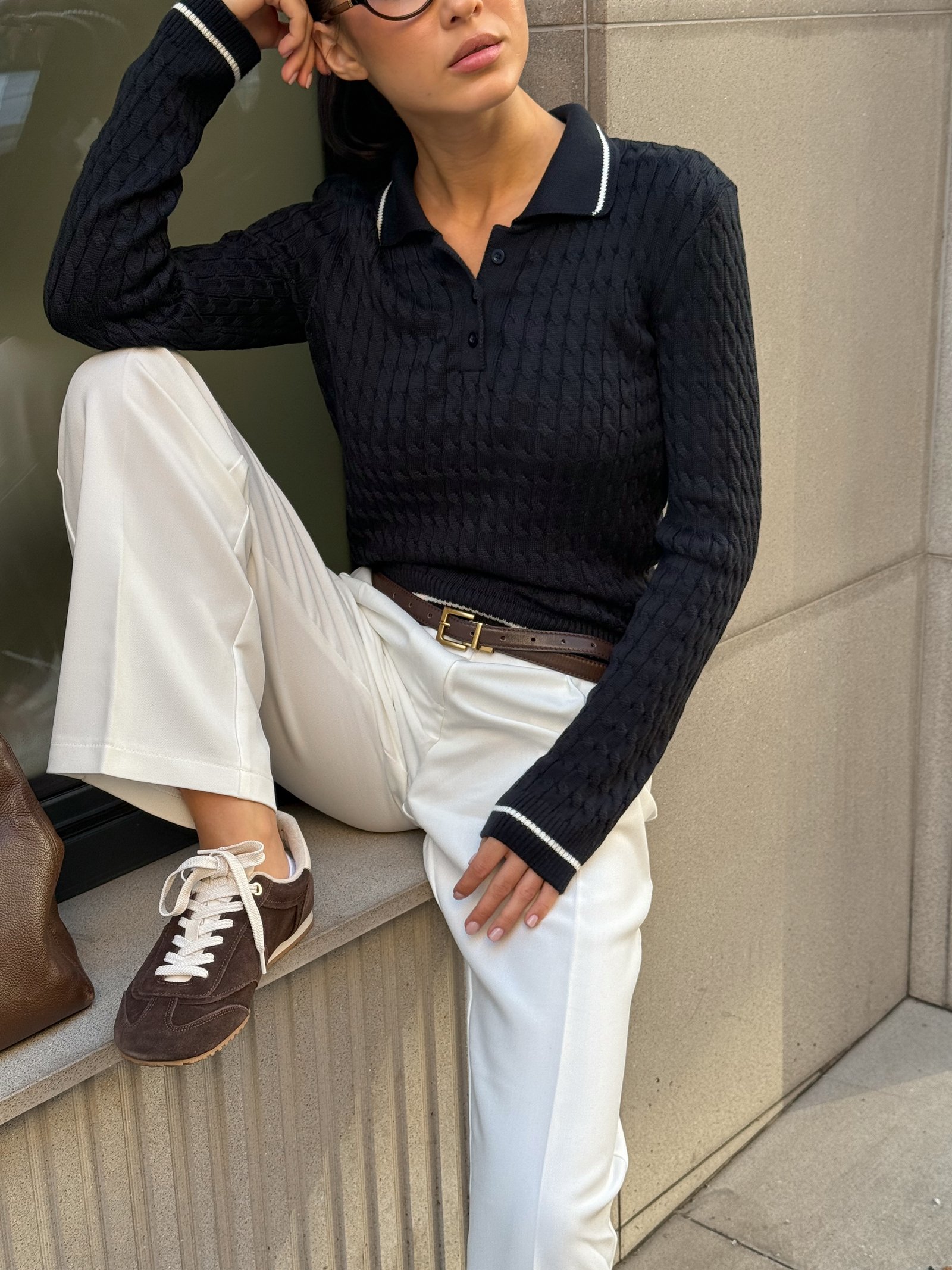 Поло twist рукав Колір: Темно-синій; Розмір: М