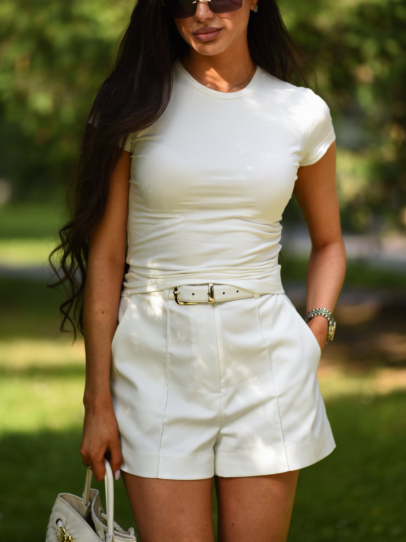 Шорти з прострочкою